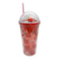 Gourde fruit et avec paille