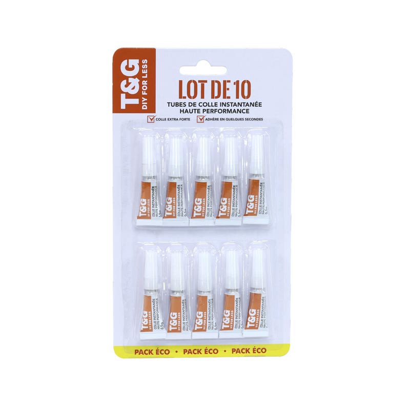 Super glue 0.5g x10 pack eco
