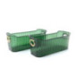 Set x2 rangement plastique vert
