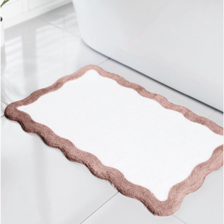 Tapis de bain cameo rose
