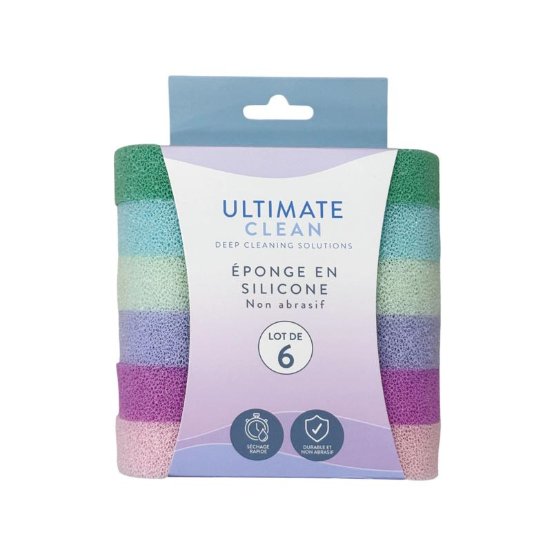 Eponge pastel silicone x6