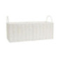 Panier de rangement tresse blanc