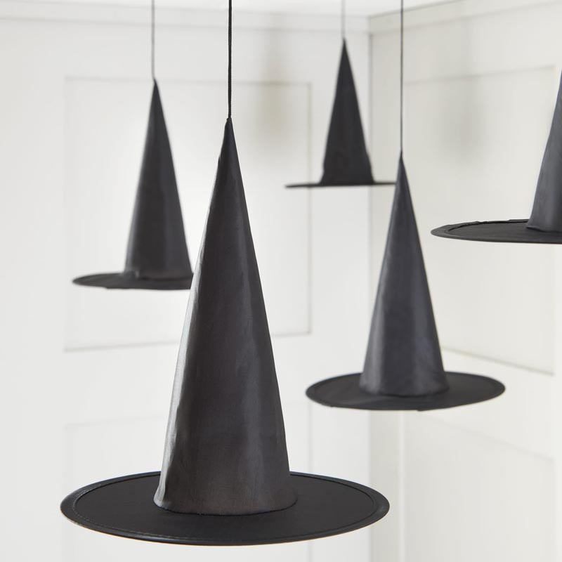 Pack de 8 chapeaux socieres noir