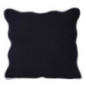 Coussin leni noir 45x45cm