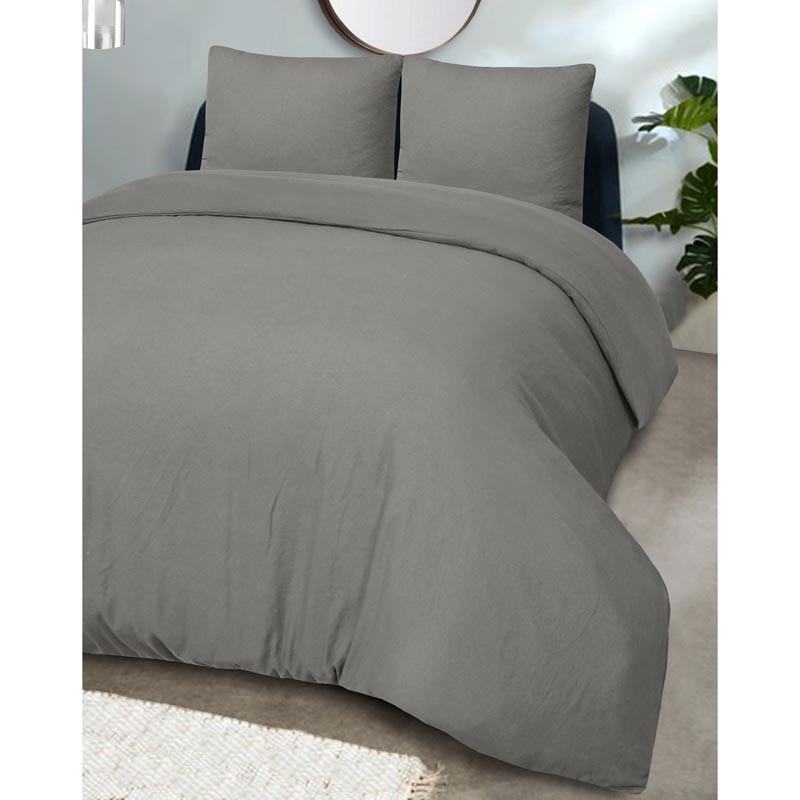 Parure alicia 240x220 gris acier