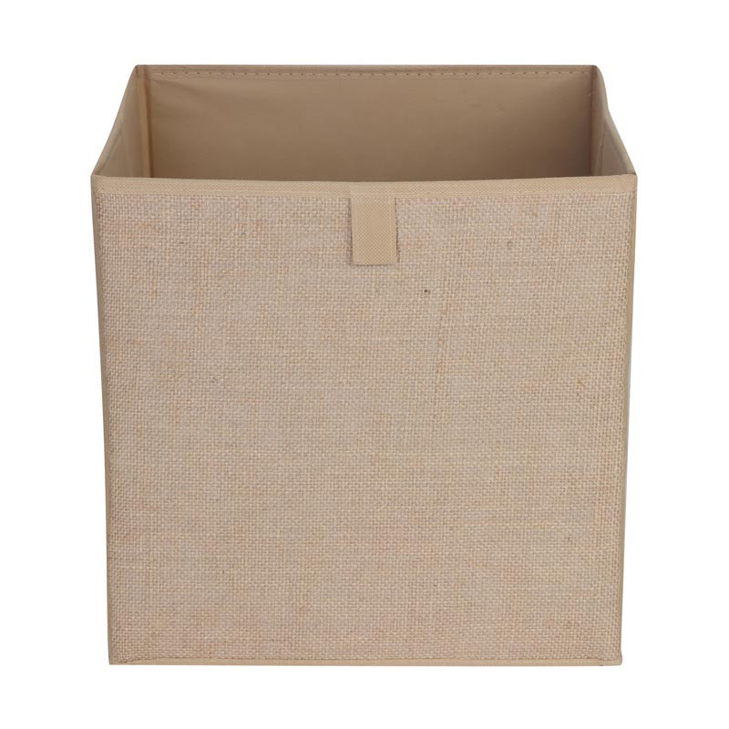 Cube de rangement jute
