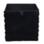 Cube de rangement chevron noir
