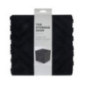 Cube de rangement chevron noir