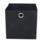 Cube rangement noir