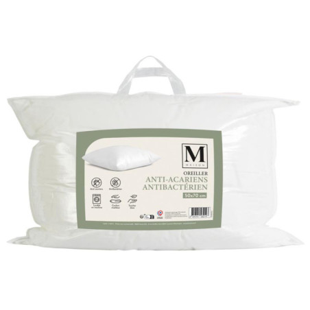 Oreiller anti acarien 50x70cm