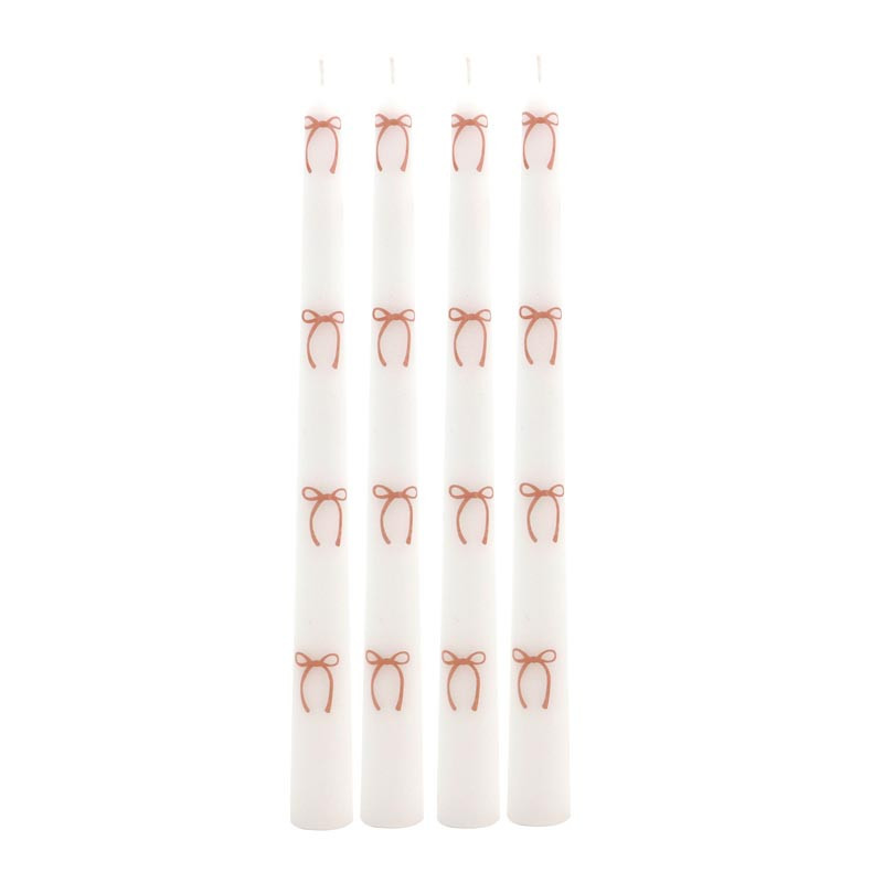 Lot de 4 bougies batons nAuds