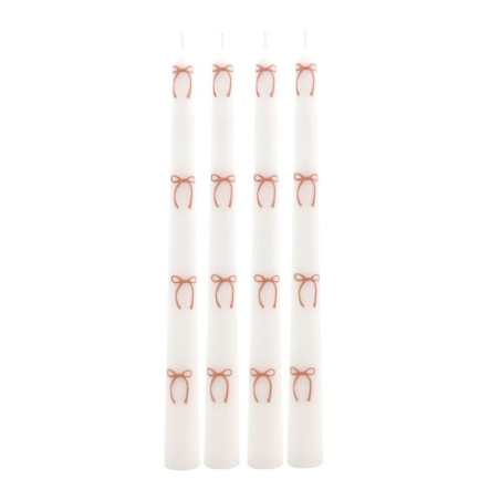 Lot de 4 bougies batons nAuds