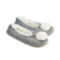 Ballerines sherpa femme a pompon