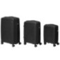 Valise oslo noir extensible x3