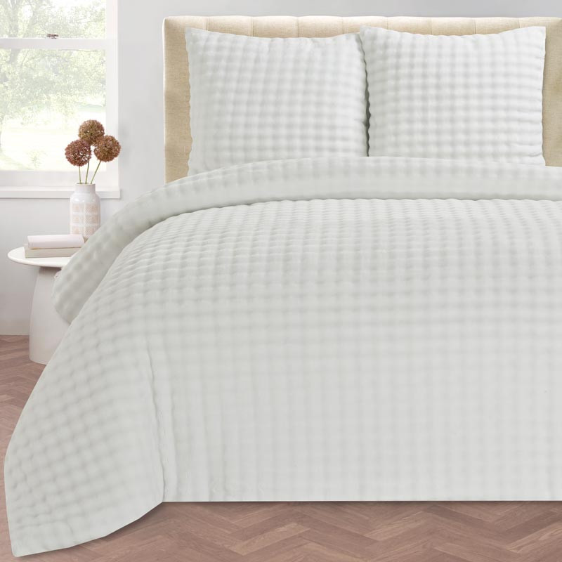 Parure 240x220 bubble blanc