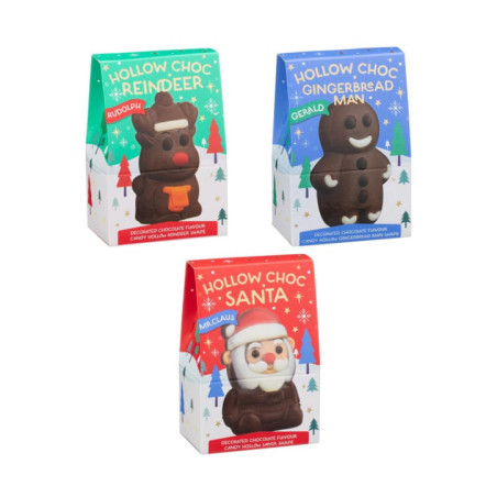 Personnages de noel en chocolat