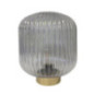 Lampe a poser en verre strie
