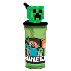 Gobelet paille figurine 3d minec