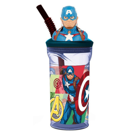 Gobelet paille et figurine capta