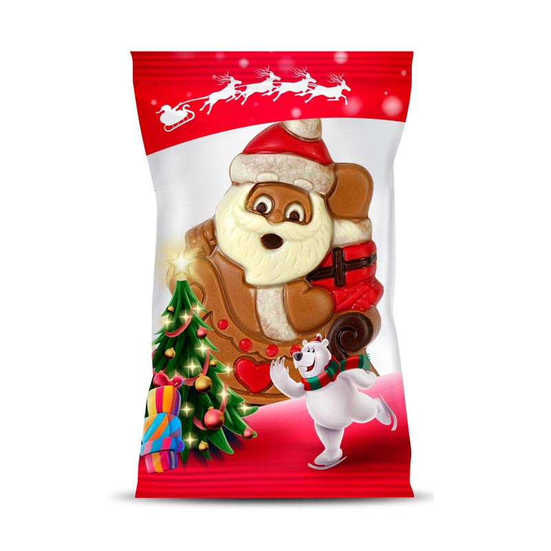 Moulage chocolat pere noel 50g