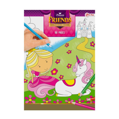 Livre de coloriage 96p princesse