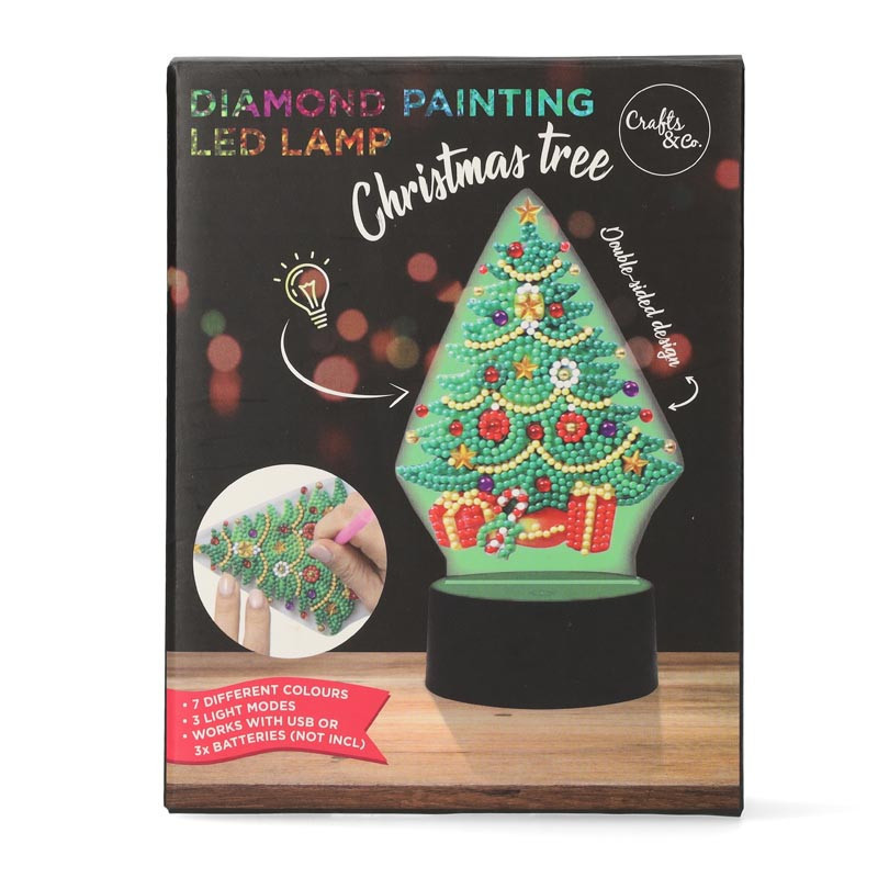 Sapin peinture diamant lampe led