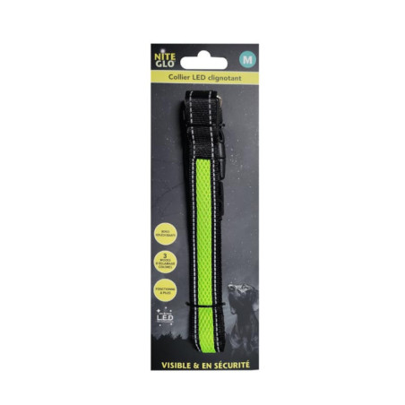 Collier led clignotant m