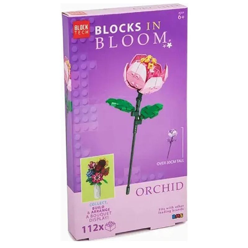 Briques fleur orchidee