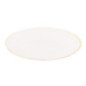 Assiette rayures bord dore 28cm