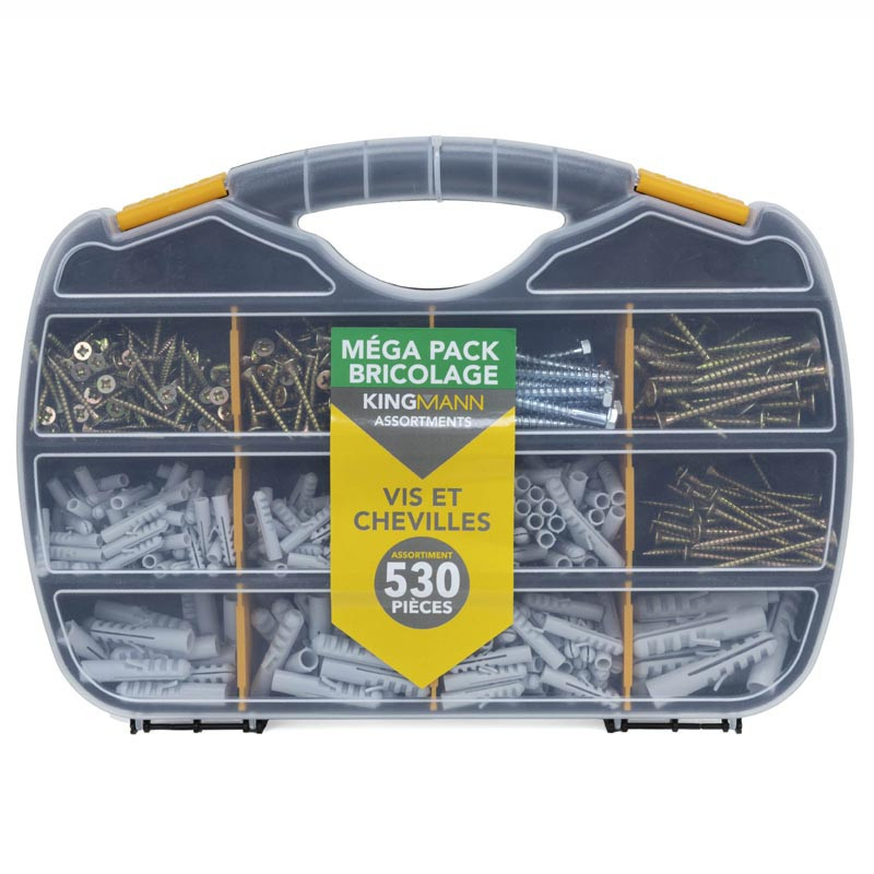 Assortiment 530 vis & chevillles