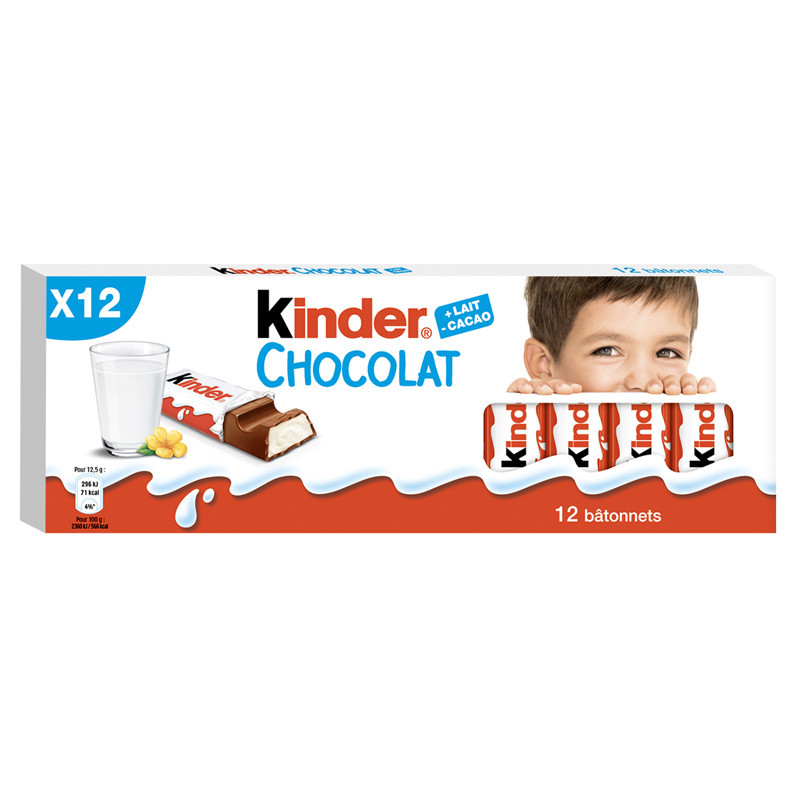 Barres chocolatees x12