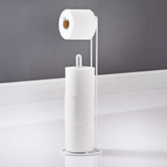 Porte papier toilette blanc
