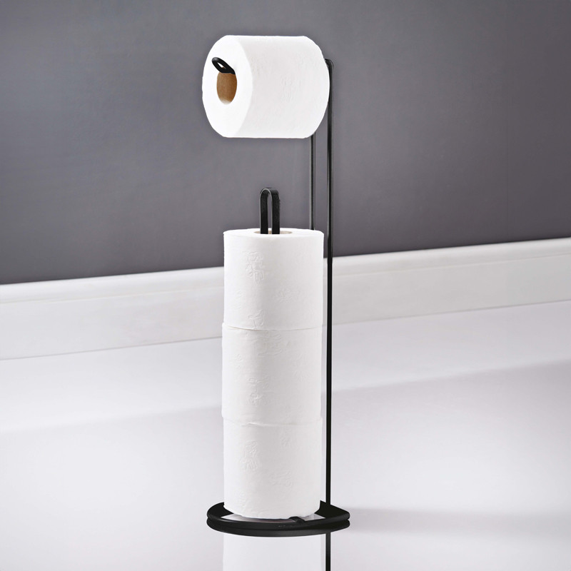 Porte papier toilette noir
