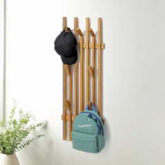 Porte manteau mural bois