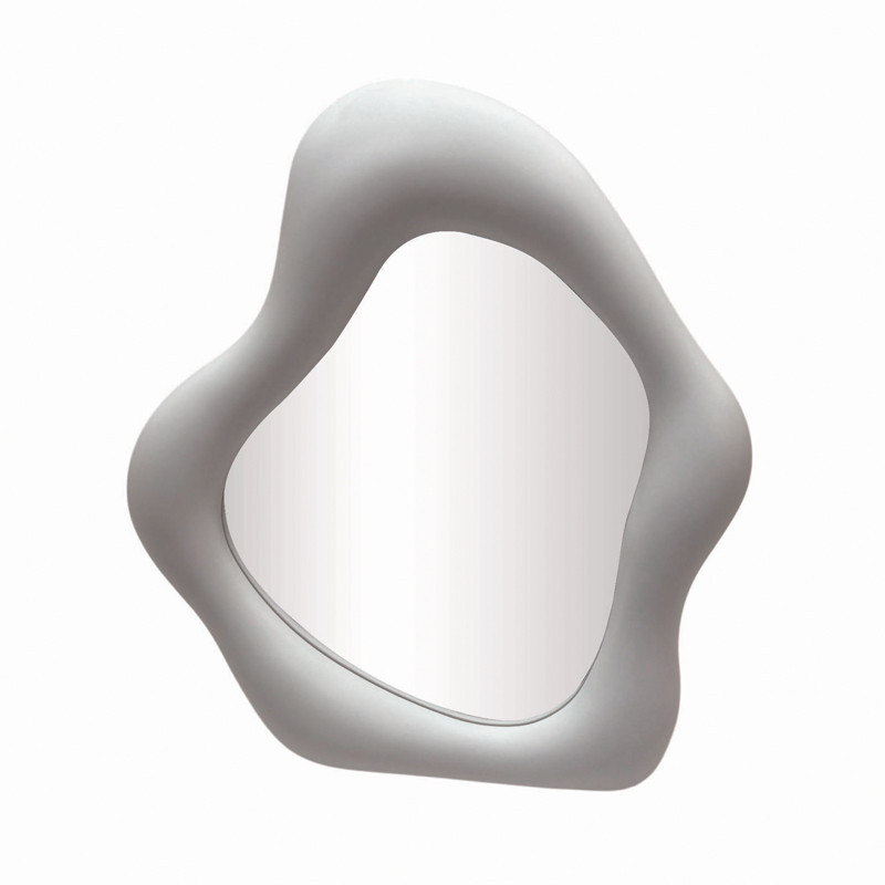 Miroir ondule  blanc