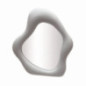 Miroir ondule  blanc