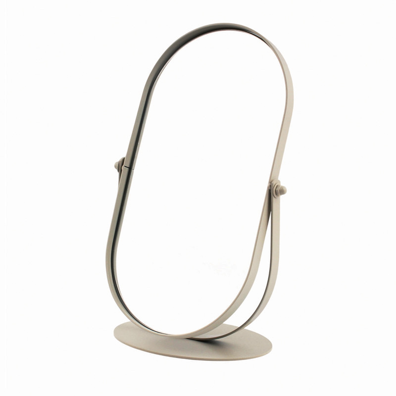 Miroir oval pivotant deux faces