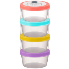 4 boites alimentaire ronde 200ml
