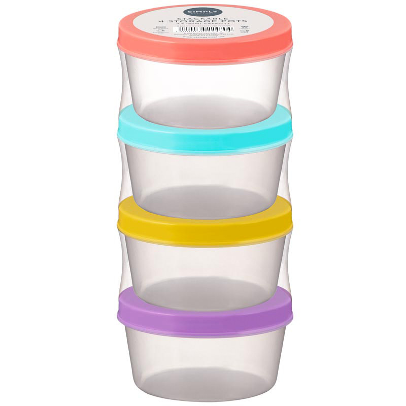 4 boites alimentaire ronde 200ml