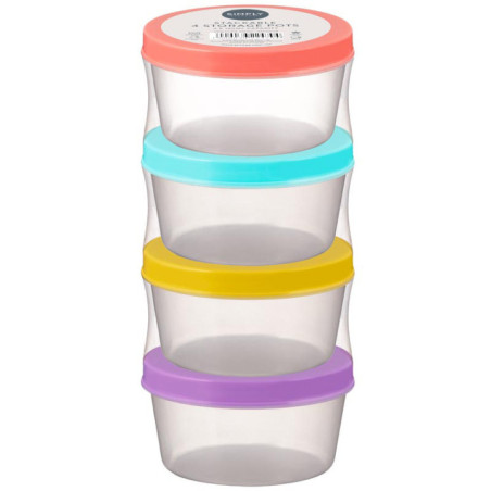 4 boites alimentaire ronde 200ml