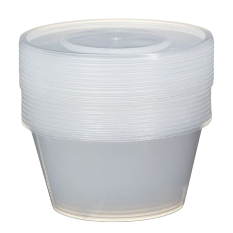 8 boites alimentaire ronde 750ml