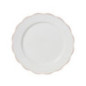 Assiette plate blanc lisere