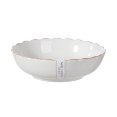 Assiette creuse fleur rose