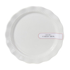 Assiette plate blanche ql 26.5cm
