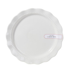 Assiette dessert blanche