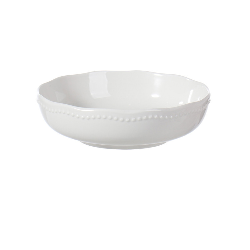 5 Assiettes Creuses En Opaline Blanche Opaline/Verre