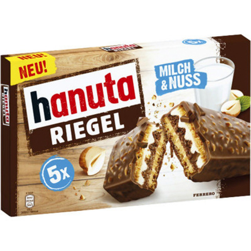 Hanuta riegel barres choco x5