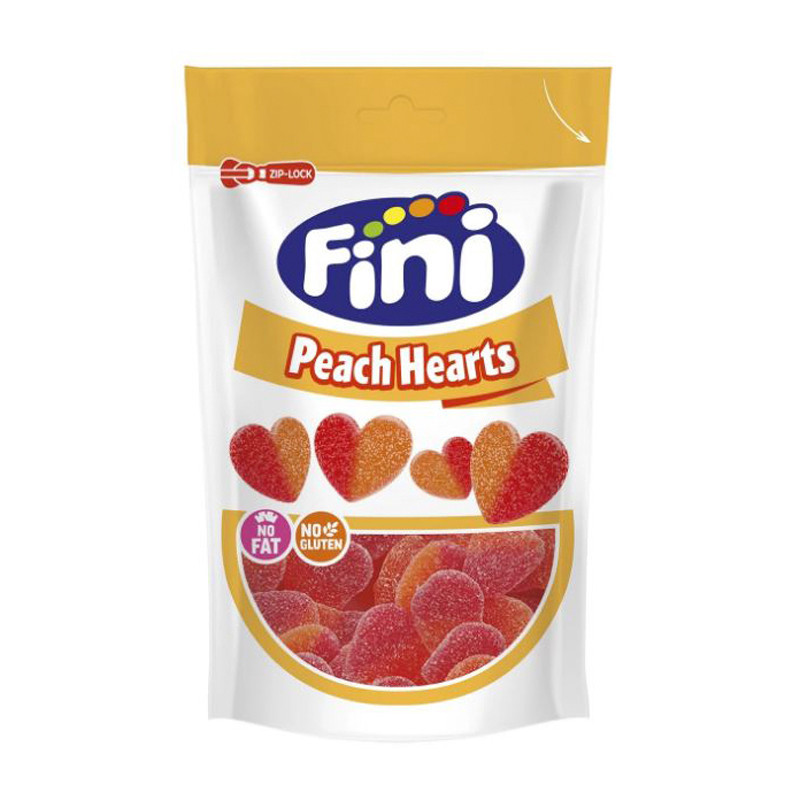 Bonbons coeur de peche 165g