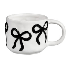 Mug motif noeud noir en relief