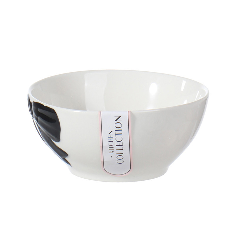 Bol motif noeud noir en relief